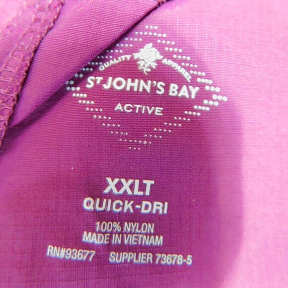 ST JOHN’S BAY Active Quick Dri Convertible Pants Purple XXLT New - Picture 5 of 6